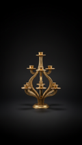 Gilded tiered candle holder